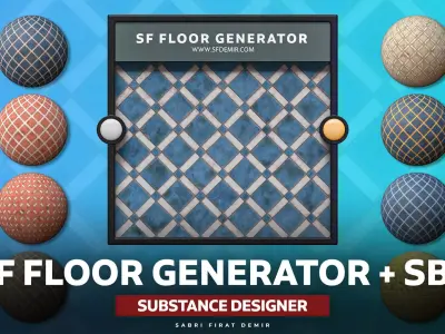 100 Percent Substance Designer SF Floor Generator Texture