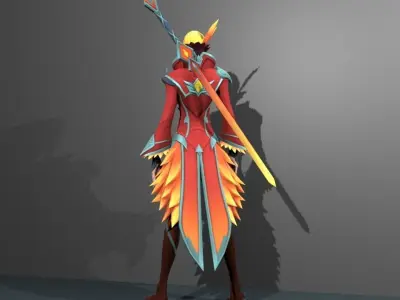 Fiery Dance 3D model