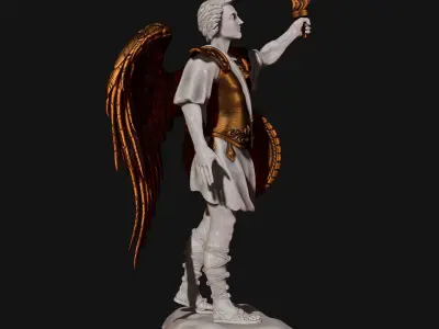 Gabriel Archangel - Metal - Wood - CNC Rounting and 3D print model