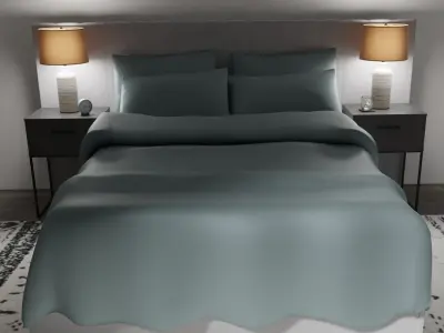 Modern Bedroom design 3D model 3D model