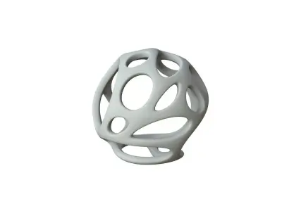 SciFi Cube Object No 21954 Low Poly Shape Texture