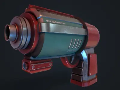 Sci-Fi Gun - 3D Prop Low-poly 3D model