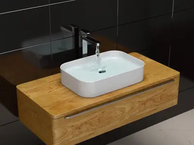 sink Ravak Ceramic Slim R 3D model