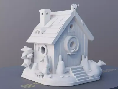 Cottage Haven 3D Printable Small House Model 3D print model