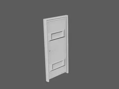 Door- SIMPLE  Free 3D model Free low-poly 3D model