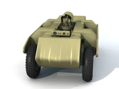 Robot Sci Fi Tank 3D model