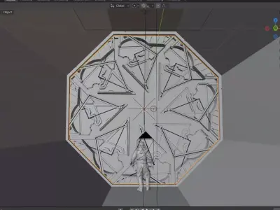 Si Fi Mechanical Door  3D model
