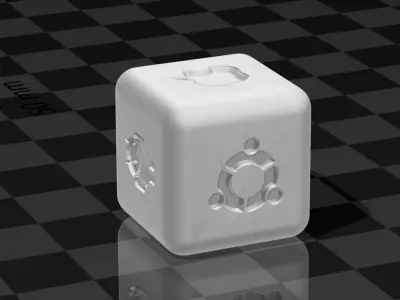 Operating Systems dice 3D print model