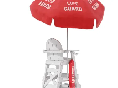 Tailwind Furniture lifeguard chair 3D model