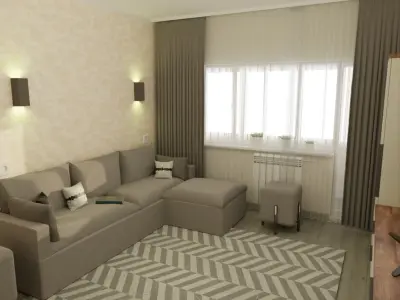 living room 3D model