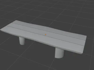 Minimalist Wooden Tea Table 3D Model Free 3D model