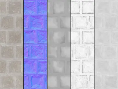 Brick Rockface 04 - Seamless Texture