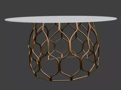 Circuit Dining Table Low-poly 3D model