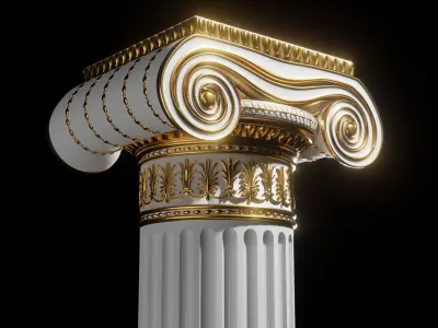 Fantasy Ionic Column 3D model