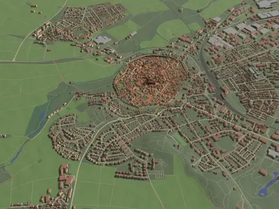 Nordlingen Germany - city and urban