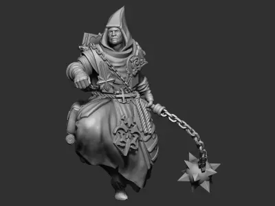 Heresylab Redeemers cultist 4 both Scifi and Fanatsy Version 3D print model