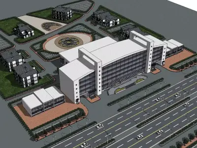 vacation spot-Resort-Fashion Leisure Hotel-0151 3D model