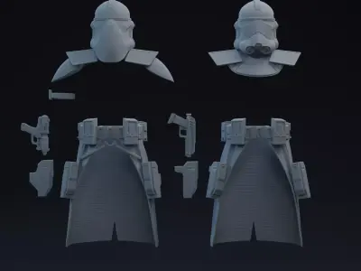 187th Defensive One-Twelfth Scale Kit 3D print model