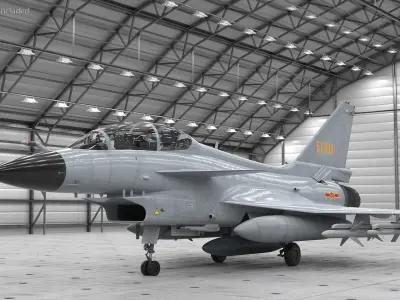  Chinese Military J-10 Fighter Jet Tandem Seated Rigged 