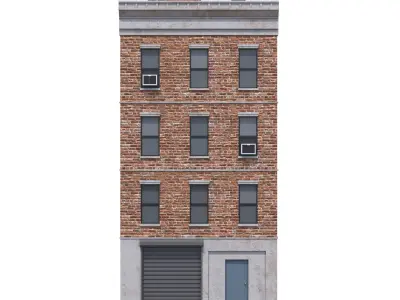 Apartment Building 5 Low-poly 3D model