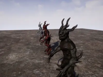 Dark Sentinel Low-poly 3D model