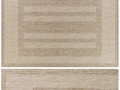 Carpet set 31 - Bundle - 3 Geometrical Jute Rugs 3D model