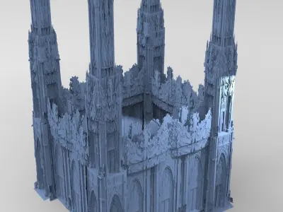 Palace of Versailles Bridge Fort  3D model