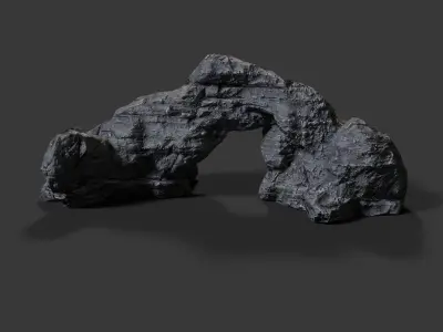 Rock Formation Low-poly 3D model
