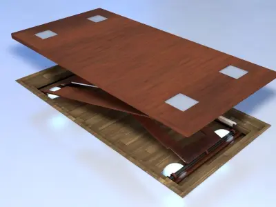 Embeded table Free 3D model