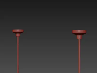 Cosse pendant small and large from Enrico Zanolla 3D model