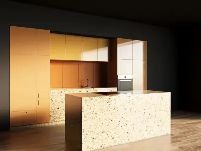 33-Kitchen9 glossy 3 3D model