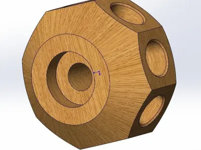 CartWheel wooden wheel 3D print model