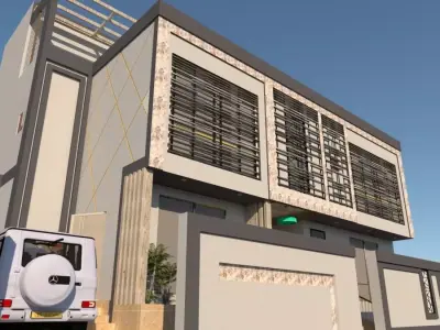 Modern Residential House Design Project A92 DWG SketchUp 3D model