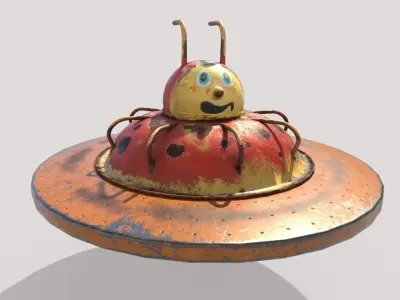 Ladybug Merry-Go Round 3D model
