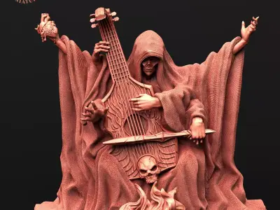 The Ritualist Bard  3D print model
