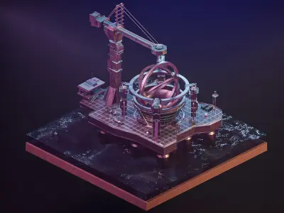 Wormhole Machine - Contact 3D model