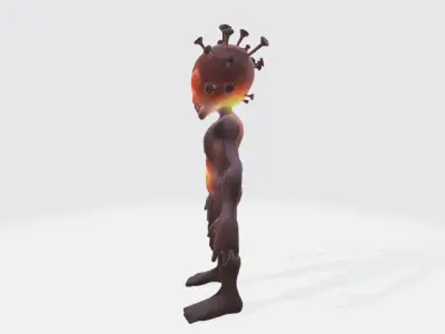 humonoid virus 3D model