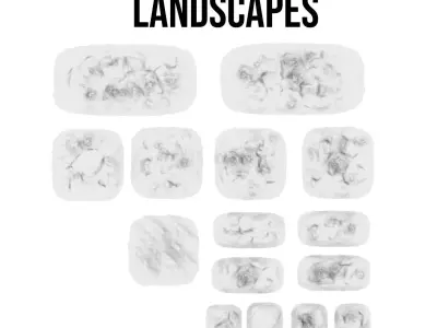 Shallow Crusted Landscapes 3D print model