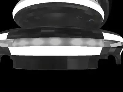 Future Laboratory And Future si fi componants Low-poly 3D model