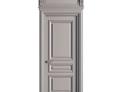 Modern entrance door 30 3D model