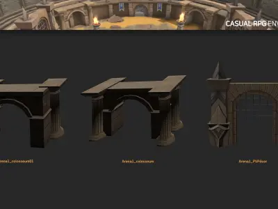 Casual RPG Environment 12 Low-poly 3D model