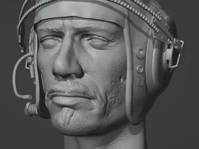 Blade Runner Gaff pilot hat Edward James Olmos 3D print model