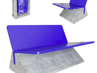Park set 01 3D model