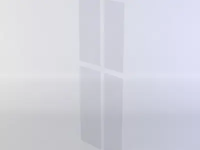 Window glass Low-poly 3D model