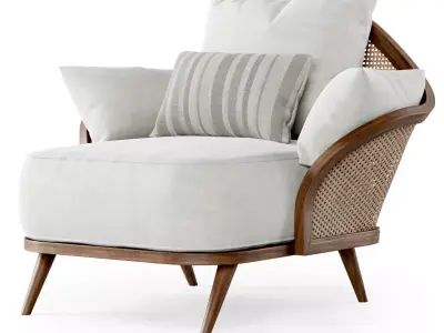 Garden lounge armchair WML 3D model