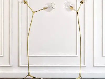 Branching bubbles floor lamp 3D model