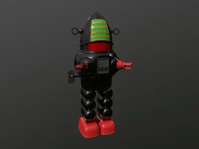 Vintage Japan Robby The Robot Toy Low-poly 3D model