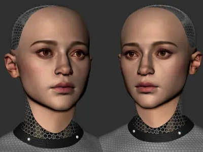 Ava - Alicia Vikander zbrush sculpt 3D model