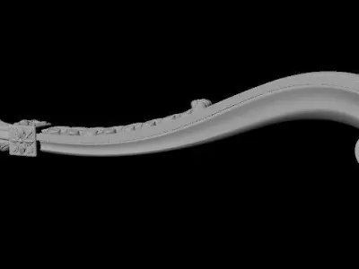 leg High quality 3d models for processing on a cnc machine 3D model