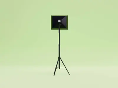 Softbox Studio Light Low-poly 3D model